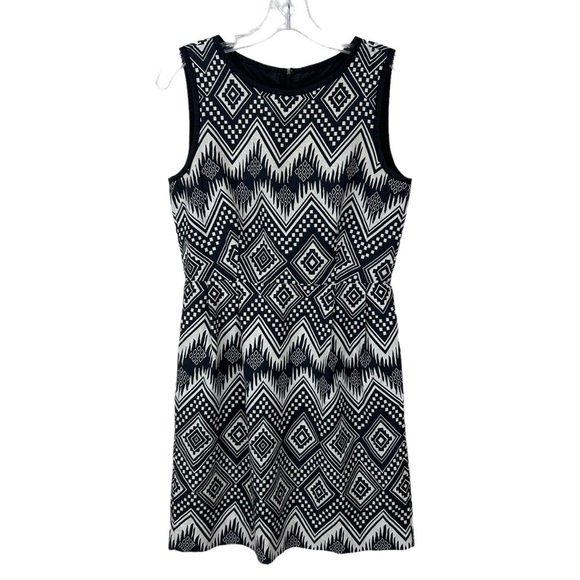 J Crew Sleeveless Geo Patterned Dress - Picture 6 of 12